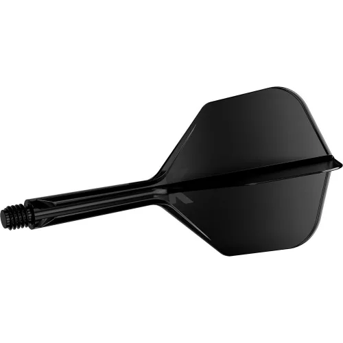 Letky a násadky na šípky v jednom Target K-Flex čierne, No6 letky a stredné násadky