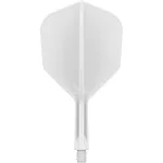 Letky a násadky na šípky v jednom Target K-Flex biele, No6 letky a krátke násadky