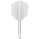 Letky a násadky na šípky v jednom Target K-Flex biele, No6 letky a stredné násadky