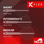 Target K-Flex priehľadné, No6 letky a krátke násadky