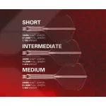 Letky a násadky na šípky v jednom Target K-Flex priesvitné, No6 letky a dlhé násadky