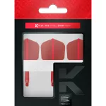 Letky a násadky na šípky v jednom Target K-Flex červené, No6 letky a krátke násadky