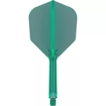 Letky a násadky na šípky v jednom Target K-Flex zelené, No6 letky a stredné násadky