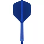 Letky a násadky na šípky v jednom Target K-Flex modré, No6 letky a dlhé násadky