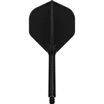 Target K-Flex čierne, No2 letky a dlhé násadky na šípky