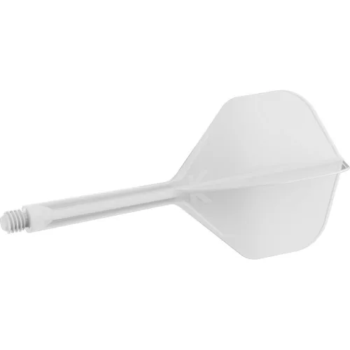 Target K-Flex biele, No2 letky a dlhé násadky na šípky