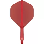 Target K-Flex červené, No2 letky a krátke násadky na šípky