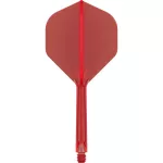 Target K-Flex červené, No2 letky a dlhé násadky na šípky