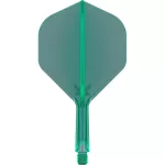 Target K-Flex zelené, No2 letky a krátke násadky na šípky