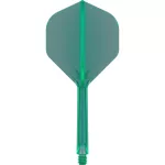 Target K-Flex zelené, No2 letky a dlhé násadky na šípky