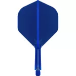 Target K-Flex modré, No2 letky a krátke násadky na šípky