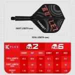 Target K-Flex Stephen Bunting No2 letky a dlhé násadky