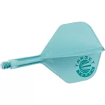 Target Japan K-Flex Aquamarine modré integrované No2 letky a krátke násadky