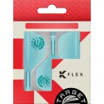 Target Japan K-Flex Aquamarine modré integrované No2 letky a dlhé násadky