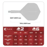 Target Japan K-Flex modré integrované No2 letky a stredné násadky na šípky