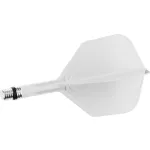 Target K-Shift biele integrované No6 otočné letky a krátke násadky