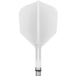 Target K-Shift biele integrované No6 otočné letky a krátke násadky