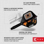 Target K-Flex Game Over integrované No2 letky a stredné násadky na šípky