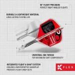 Target K-Flex Press Start integrované No6 letky a dlhé násadky na šípky