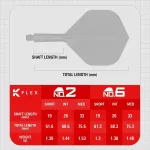 Target K-Flex Press Start integrované No2 letky a stredné násadky na šípky