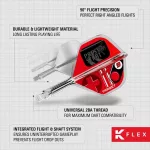 Target K-Flex Press Start integrované No2 letky a dlhé násadky na šípky