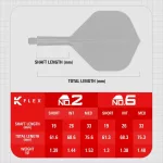 Target K-Flex You Win integrované No2 letky a krátke násadky na šípky