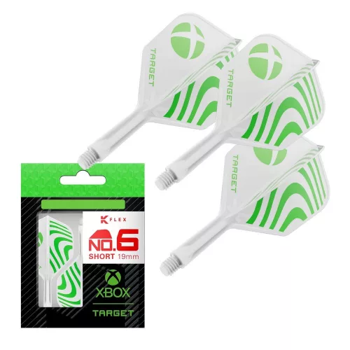 Target XBOX K-Flex integrované letky No6 a krátké násadky 19mm