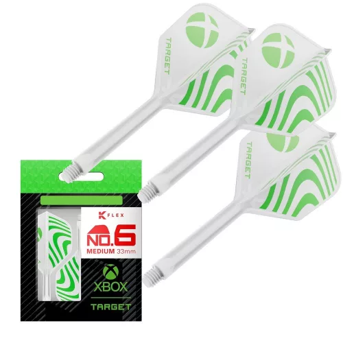 Target XBOX K-Flex integrované letky No6 a dlhé násadky 33mm