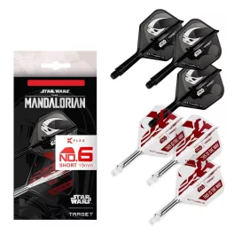   STAR WARS TARGET K-Flex Mandalorian integrované No6 letky a krátke násadky na šípky 6ks