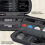 Puzdro Target BOA tmavo modré na 6 šípok