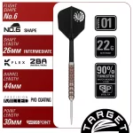 Šípky steel TARGET JAPAN Prime Series Raptor G6 24g, 90% wolfram
