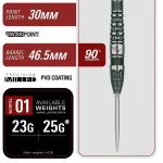 Šípky steel Target Japan Prime Series Tan Phuay Wei PW G3 23g SP 90% wolfram