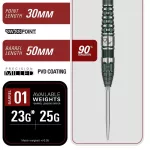 Šípky steel Target Japan Prime Series Tan Phuay Wei PW G3 25g SP 90% wolfram