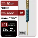 Šípky steel Target Japan Prime Series Zenith G2.5 23g SP 90% wolfram