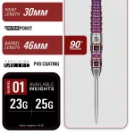 Šípky steel TARGET JAPAN Mayuko Morita Mayo G8 23g SP 90% wolfram