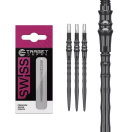 Hroty na šípky Target Japan Premium Swiss Point čierne 40mm 3ks