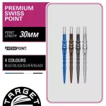 Hroty Target Japan Premium Swiss Point strieborné 30mm na šípky