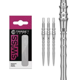   Hroty Target Japan Premium Swiss Point strieborné 35mm na šípky