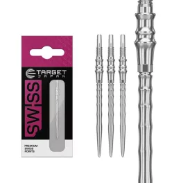   Hroty Target Japan Premium Swiss Point strieborné 40mm na šípky