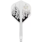 Target Japan K-Flex Pyro biele integrované No2 letky a stredné násadky na šípky