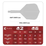 Target Japan K-flex integrované No6 letky a stredné násadky na šípky