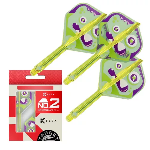 Target Japan K-Flex Motomu Sakai XENO integrované letky No2 a stredné násadky na šípky