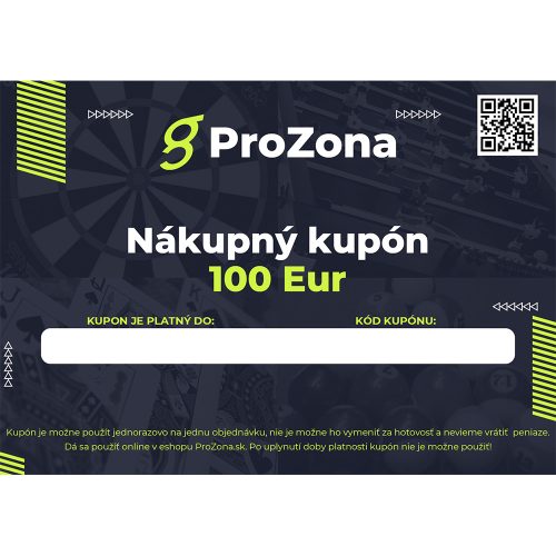 Nákupný kupón v hodnote 100 eur