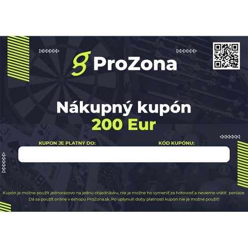 Nákupný kupón v hodnote 200 eur