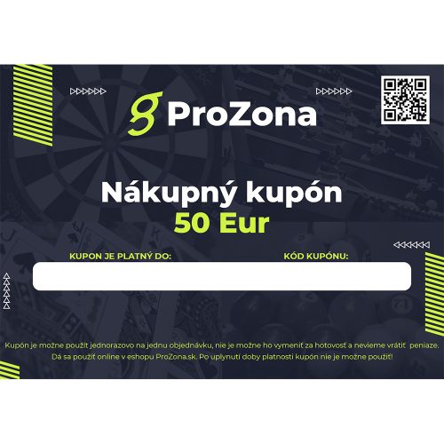 Nákupný kupón v hodnote 50 eur