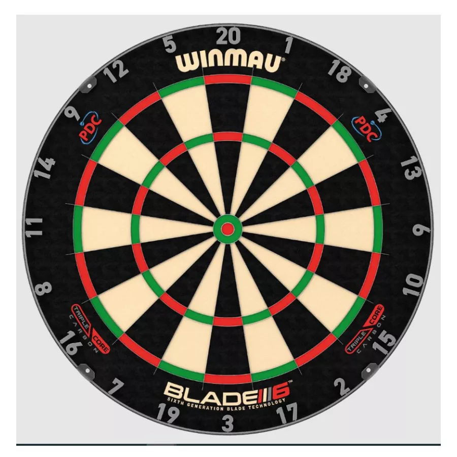 Sisalový terč Winmau BLADE 6 TRIPLE CORE, turnajová kvalita