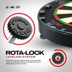 Kompletný šípkarský set s terčom Winmau Blade 6 Triple Core, čierny surroundom, 2 sety šípok, štarto
