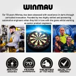 Kompletný šípkarský set s terčom Winmau Blade 6, sivým surroundom, 2 sety šípok, štartovacia čiara a