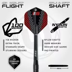 Kompletný šípkarský set s terčom Winmau Blade 6, sivým surroundom, 2 sety šípok, štartovacia čiara a