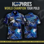 Turnajový dres Red Dragon Luke Humphries World Champion Tour Polo, veľkosť XXL